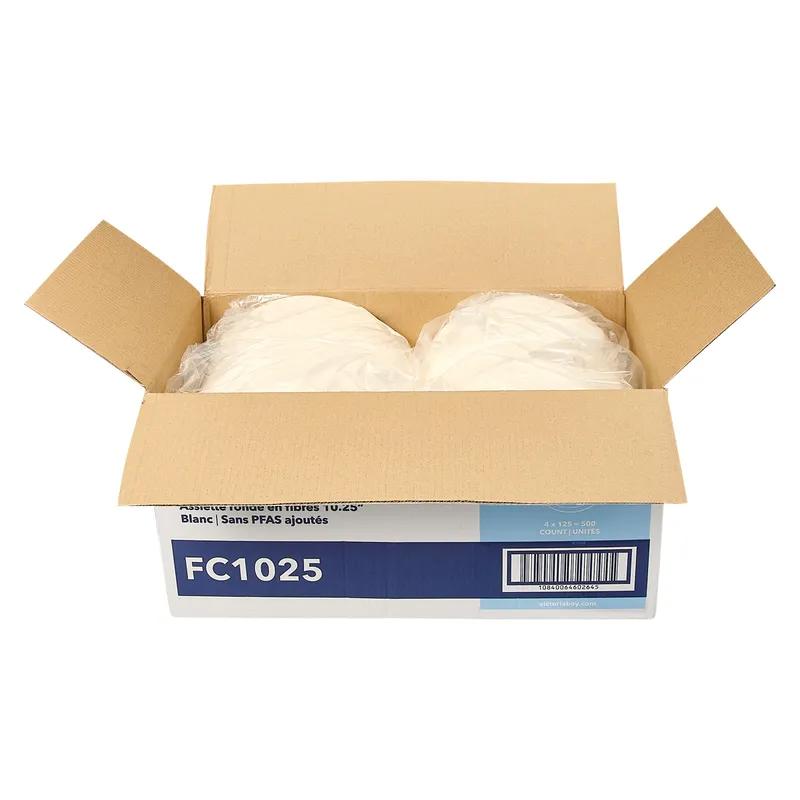 Victoria Bay Plate 10.25 IN Pulp Fiber White Round 500/Case