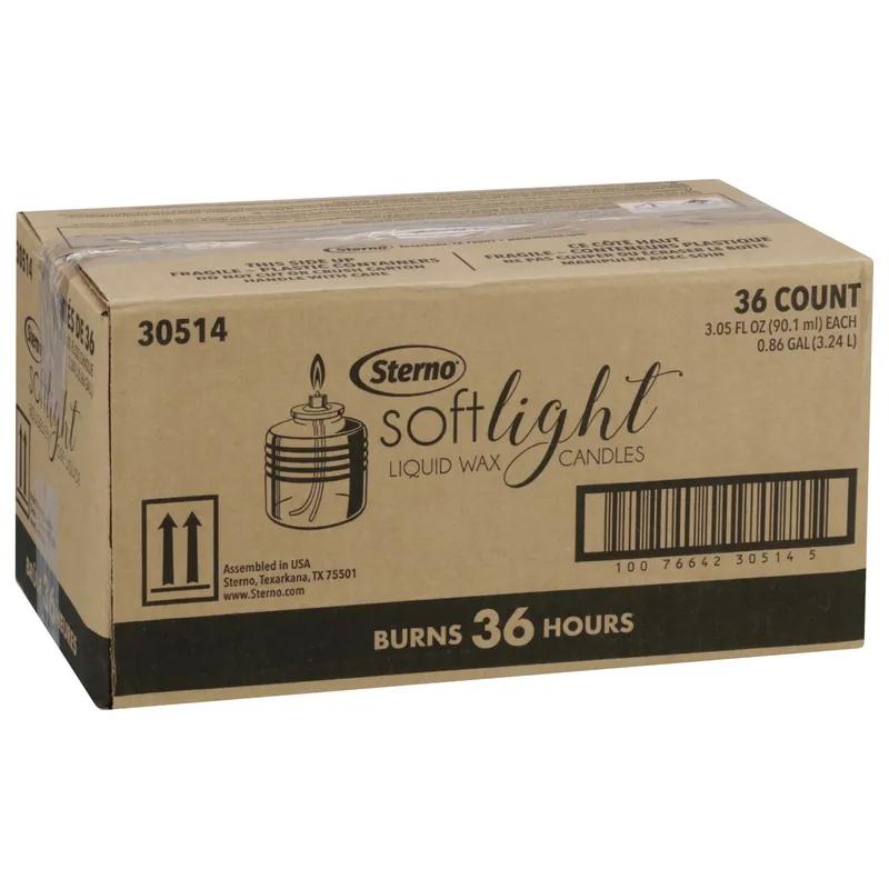 Liquid Candle 36-HR Wax Soft Light 36/Case
