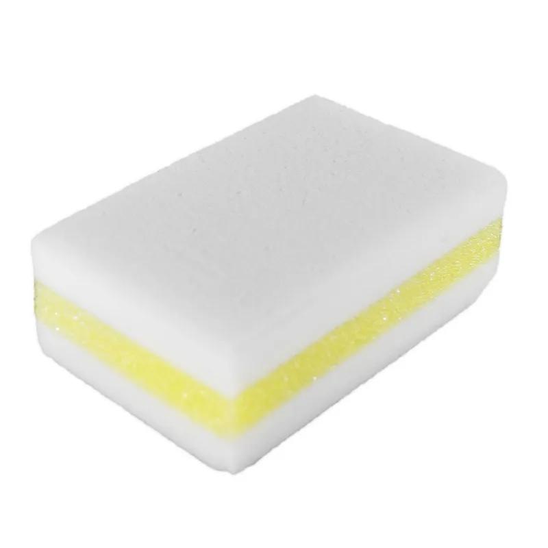 Impact® Amazing Sponge™ Scrub Sponge 5.8X3.5 IN Melamine White Yellow 3 Layer 30/Case