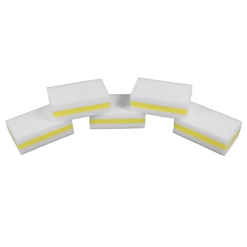 Impact® Amazing Sponge™ Scrub Sponge 5.8X3.5 IN Melamine White Yellow 3 Layer 30/Case