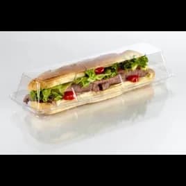 Fresh N' Sealed® Hoagie & Sub Take-Out Container Hinged With Dome Lid 12X5X3 IN PET Clear Rectangle 170/Case