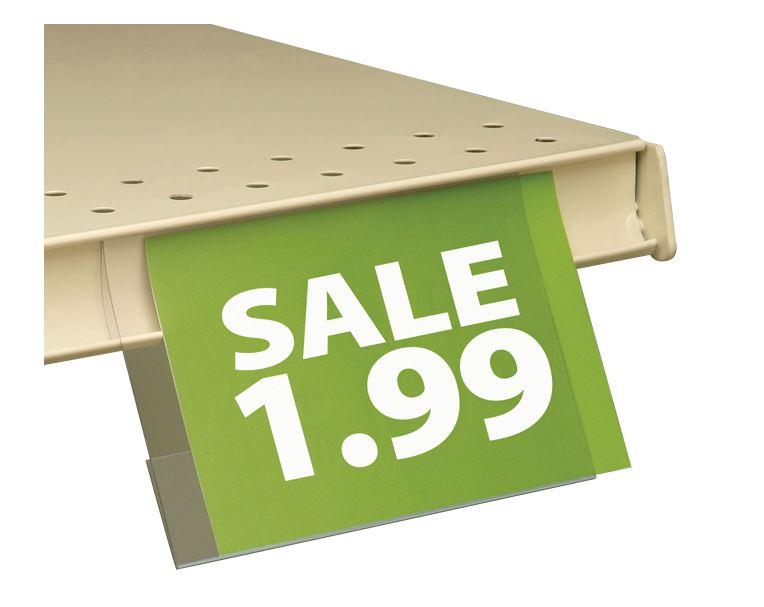 Fold Price Channel Sign Holder 11X7 IN Clear 2 Fold 350/Case