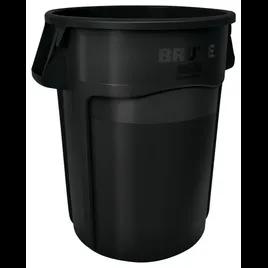 Brute® 1-Stream Trash Can 24X24X31.5 IN 44 GAL 176 QT Black Round Resin Stationary 1/Each