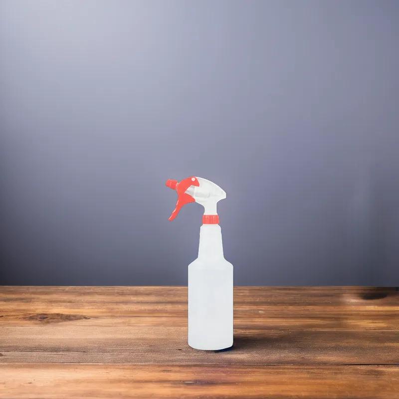 CleanCheck® Spray Bottle & Trigger Sprayer 24 FLOZ HDPE White Red 3/Pack