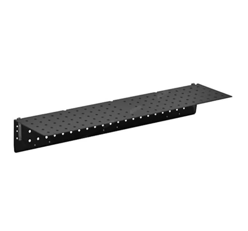 Divider 9 IN Anodized Aluminum Black Perforated Horizontal 1/Each