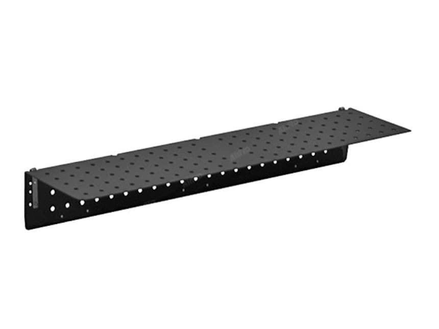Divider 9 IN Anodized Aluminum Black Perforated Horizontal 1/Each