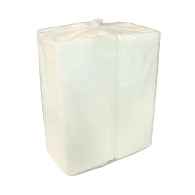 Take-Out Container Hinged With Dome Lid 9.1X9X3.3 IN Polystyrene Foam White Square Closing Tabs 150/Case