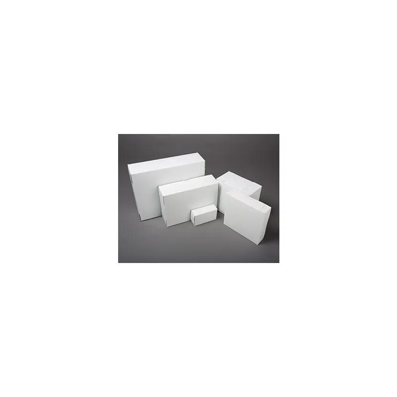Easy Lock Cake Box 8X8X5 IN SUS Paperboard CRB White Square Lock Corner 1-Piece 100/Bundle