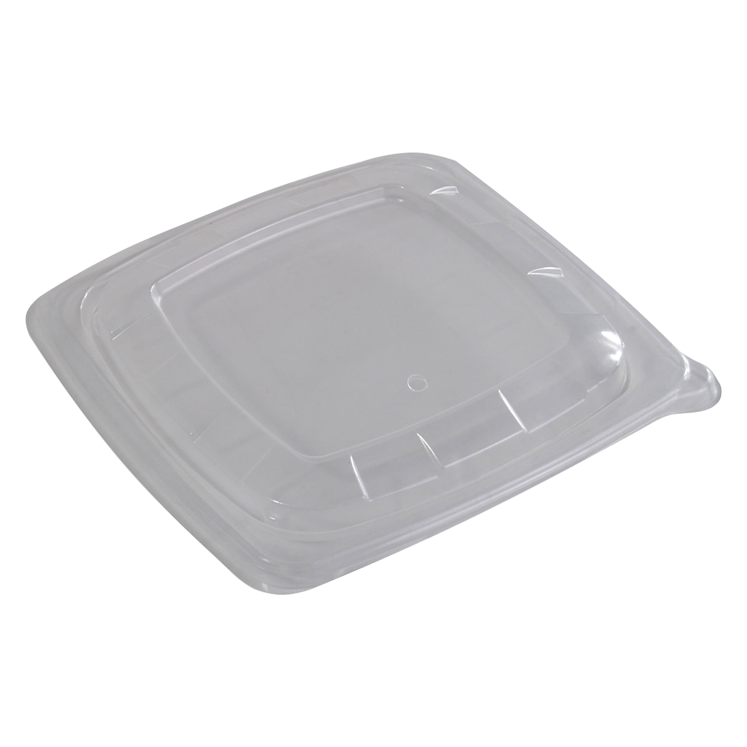 Lid 7.4X7.4 IN PP Clear Square For 24-28-32 OZ Bowl 300/Case