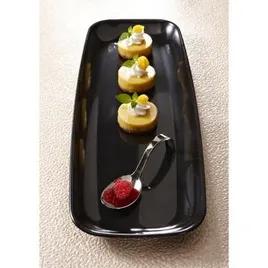 Mozaïk® Serving Tray Base 6.5X17.5X0.88 IN PS Black Rectangle Long 25/Case