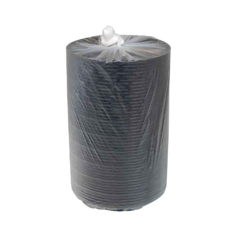 Pie Container 9.8X1.5 IN PET Black Round Deep 200/Case