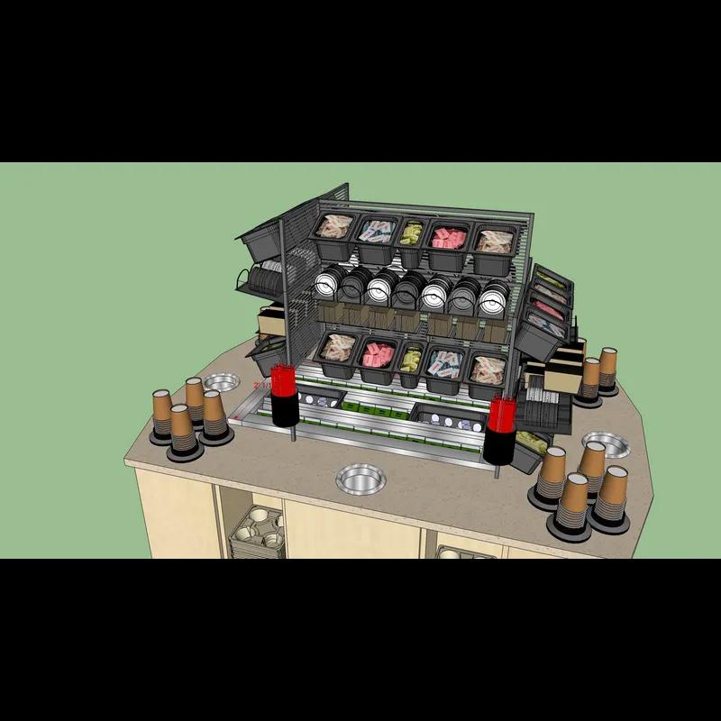 Coffee Condiment Rack 1/Pallet