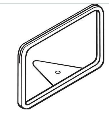 Sign Frame Chrome With Wedge Base From The Back And Holds 11X7 1/Each