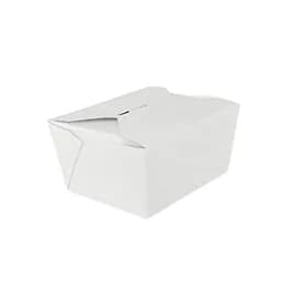 Victoria Bay #3 Take-Out Box Fold-Top 66 OZ Paper White 200/Case