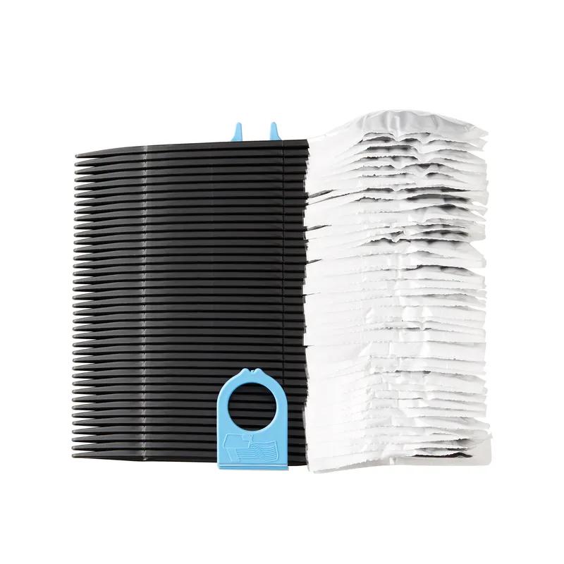 Dixie® Ultra SmartStock® Series-W Teaspoon PP Black Heavyweight Individually Wrapped Refill 960/Case