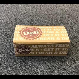 Chicken Barn & Lunch Box Medium (MED) 4 Piece 9X5X3 IN Paperboard Deli Print 250/Case