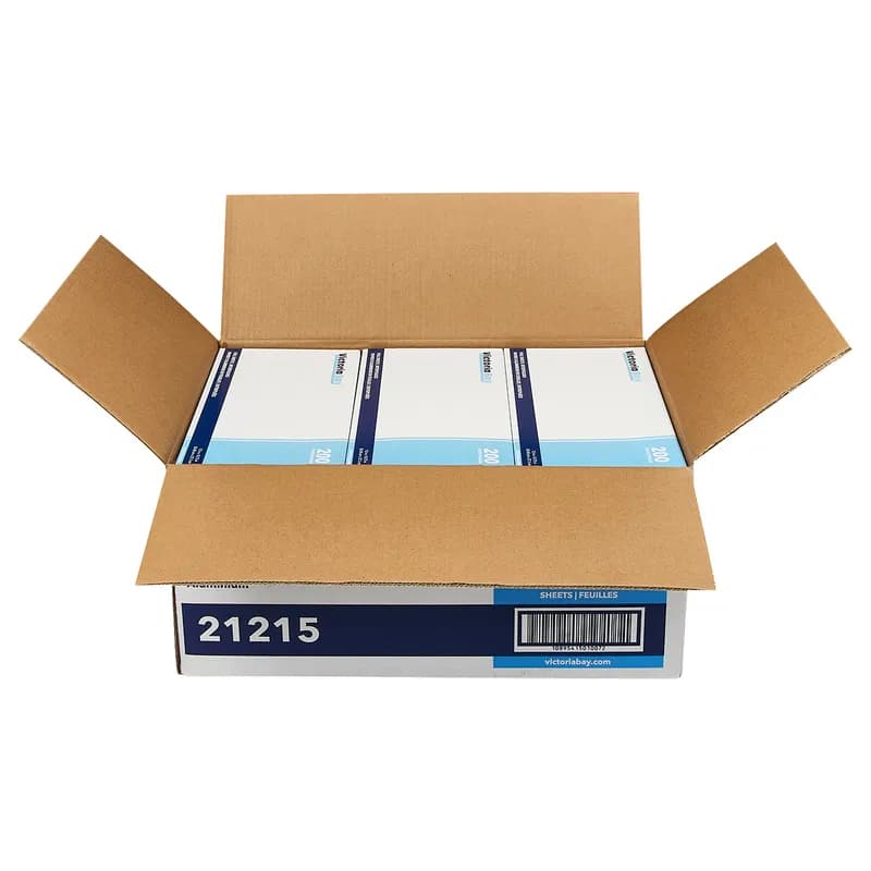 Victoria Bay Foil Sheets 12X10.75 IN Aluminum Silver Interfold 200 Count/Box 12 Packs/Case 2400 Count/Case