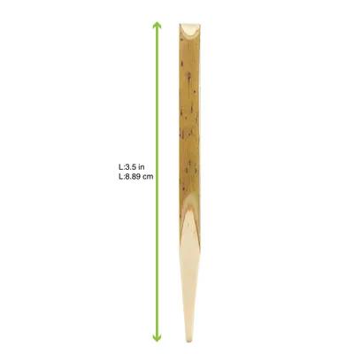 Black Willow Pick Toothpick 3.5X0.25 IN Bamboo Black 100 Count/Pack 20 Packs/Case 2000 Count/Case