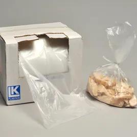 Utility Bag 12X18 IN High-Density Polyethylene (HDPE) 0.5MIL Clear With Open Ended Closure With Ties Flat 1000/Roll