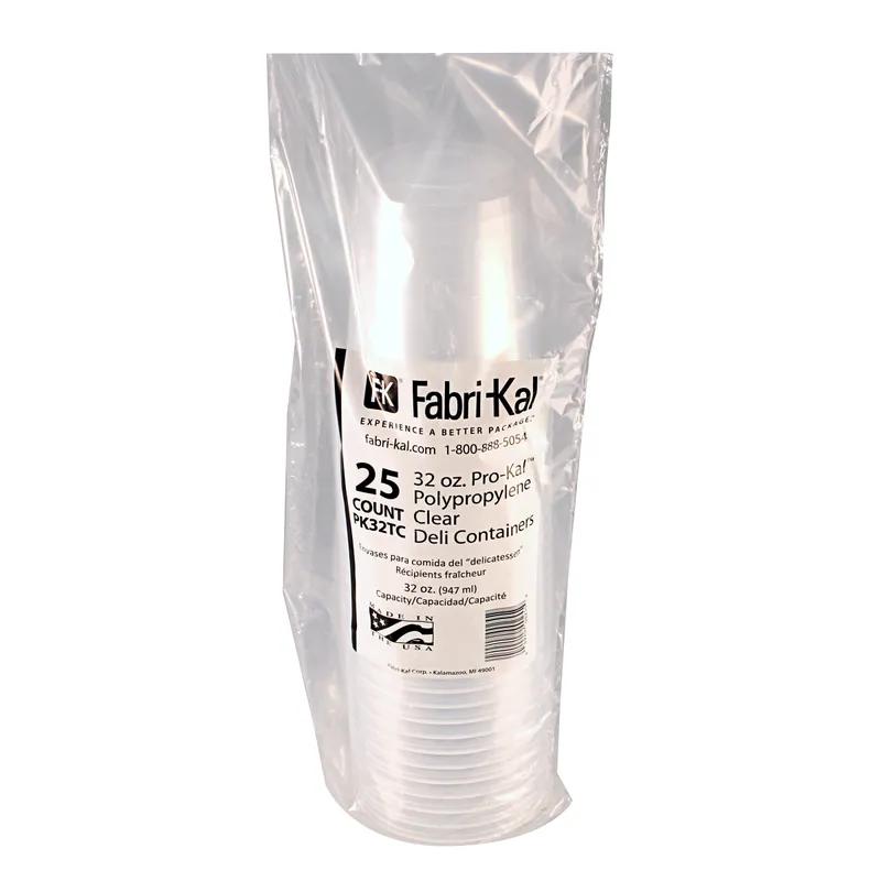 Pro-Kal® Deli Container Base 32 OZ PP Clear Round 500/Case