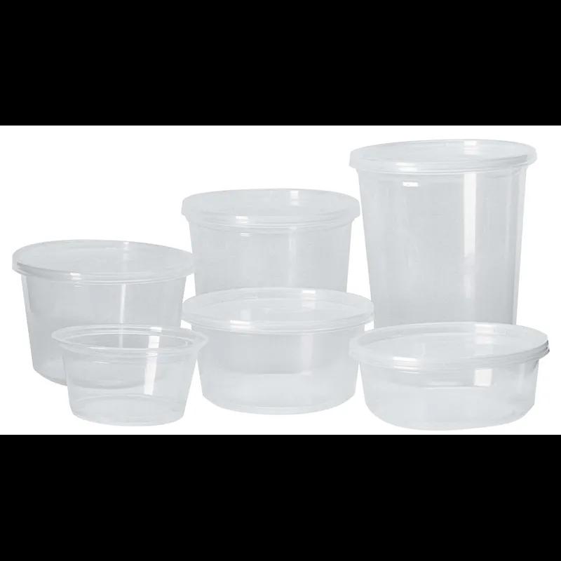 Pro-Kal® Deli Container Base 32 OZ PP Clear Round 500/Case