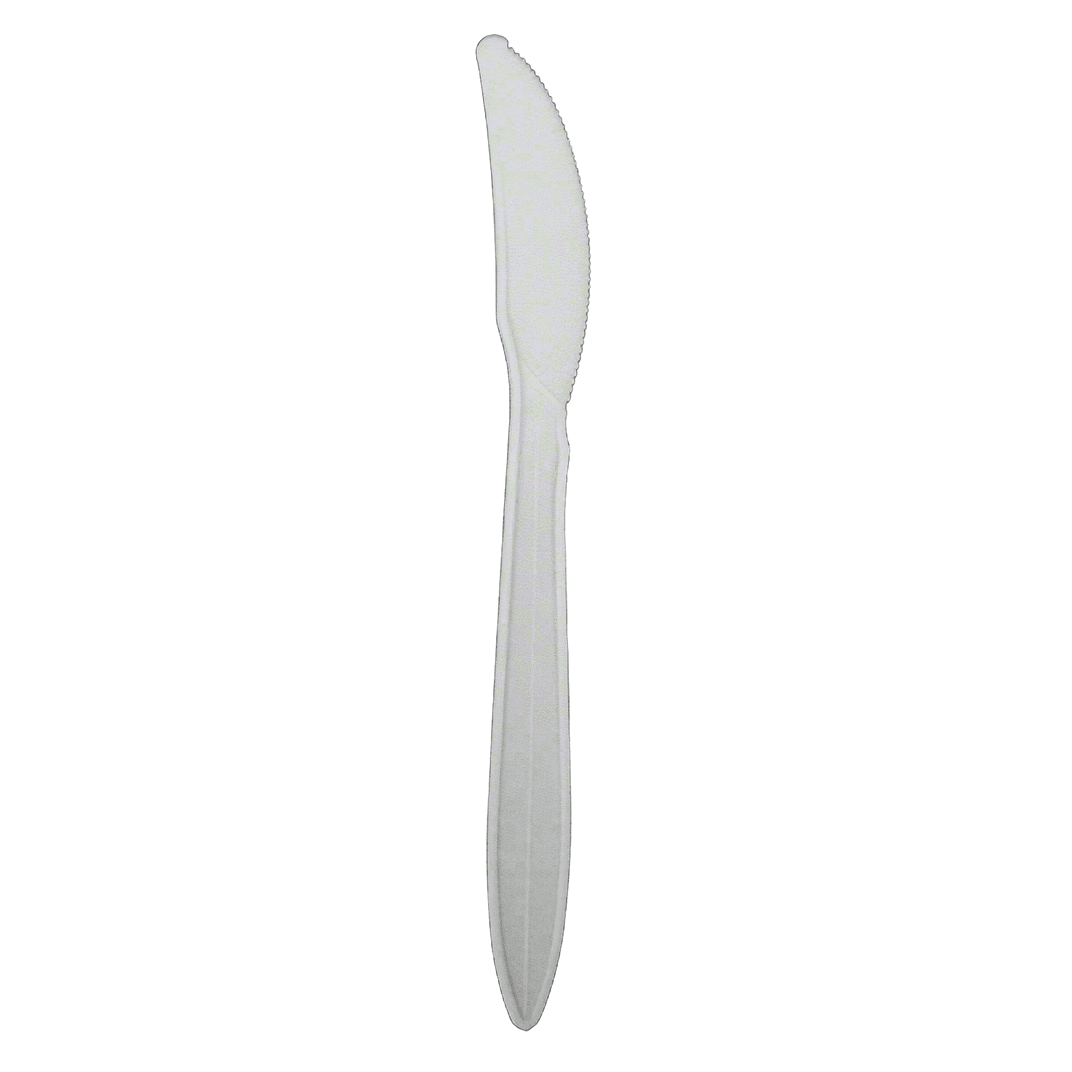 Knife PP White Medium Weight 1000/Case