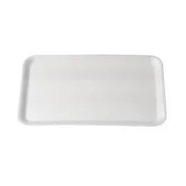16S Meat Tray 12.25X7.25X0.5 IN Polystyrene Foam Shallow White Rectangle 250/Bundle