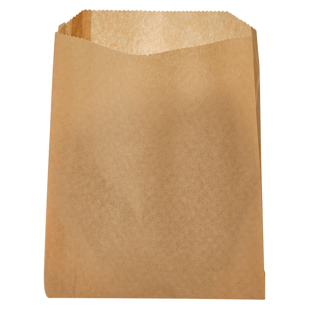 Sandwich Pastry Bag 6.5X1X8 IN Dry Wax Paper Kraft Gusset 2000/Case