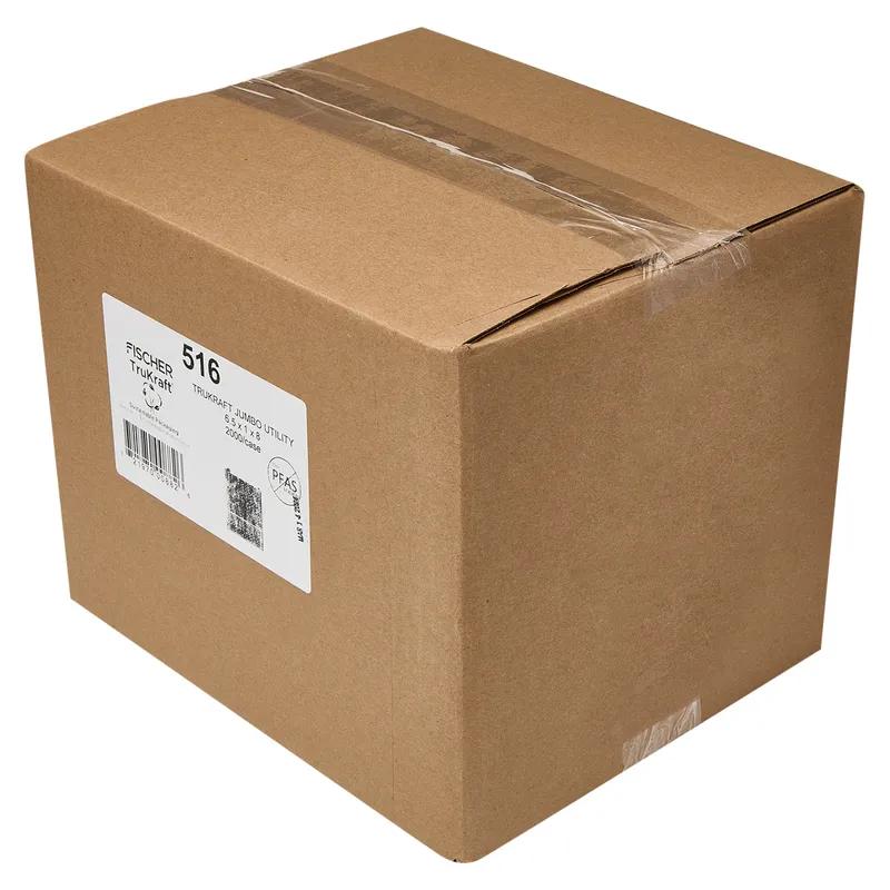 Sandwich Pastry Bag 6.5X1X8 IN Dry Wax Paper Kraft Gusset 2000/Case