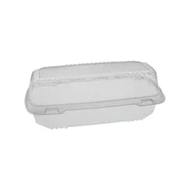 Hoagie & Sub Take-Out Container Hinged With Dome Lid Small (SM) 8.5X4X3.25 IN HIPS OPS Clear Rectangle 250/Case