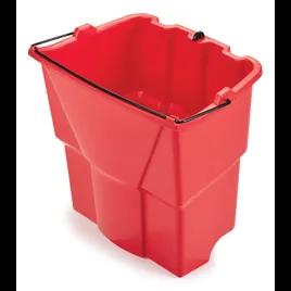 WaveBrake® Mop Bucket 15.19X9.75X14 IN 18 QT Plastic Red Dirty Water 1/Each