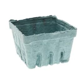 Berry Basket 16 OZ Molded Fiber Green Square 420/Case