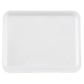 8S Meat Tray 10.25X8.25X0.5 IN 1 Compartment Polystyrene Foam Shallow White Rectangle 500/Bundle