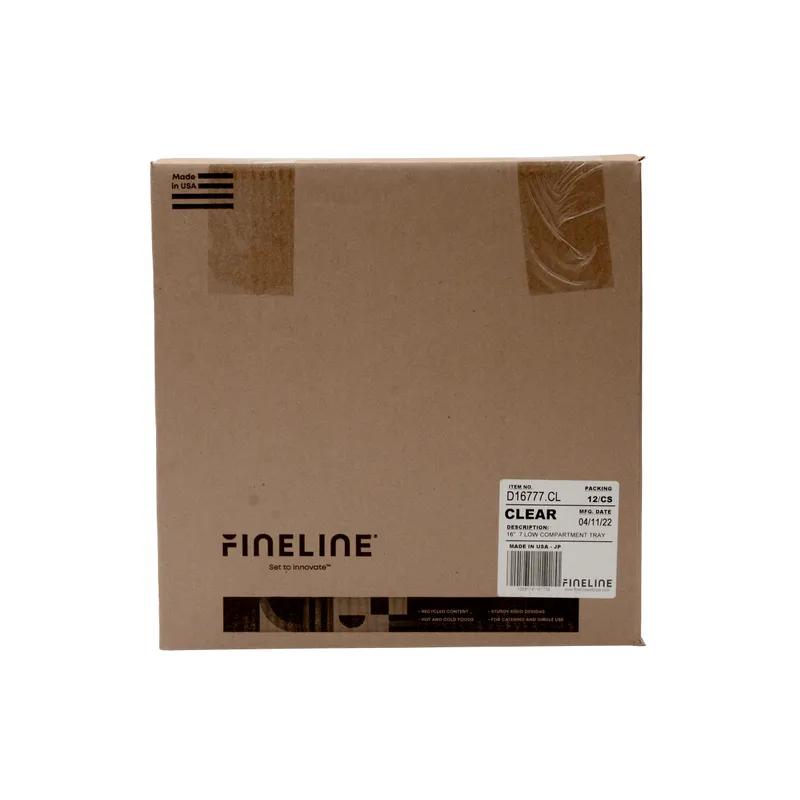 Platter Pleasers Serving Tray Base 16 IN 7 Compartment Plastic Clear Round 12/Case