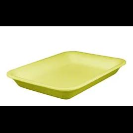 3P Meat Tray 8.75X6.5X1.25 IN Polystyrene Foam Yellow Rectangle Heavy 400/Case