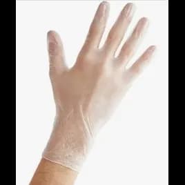 Victoria Bay Gloves Small (SM) Clear Vinyl Disposable Powdered 100 Count/Pack 10 Packs/Case 1000 Count/Case