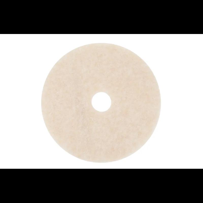 3M™ Scotch-Brite™ TopLine 3200 Burnishing Pad 19X1 IN Amber Non-Woven Polyester Fiber 1500-3000 RPM Center Hole 5/Case