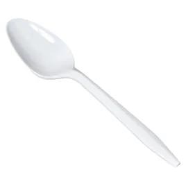 Plastic Plus Spoon White Medium Weight Retail 100 Count/Pack 24 Packs/Case 2400 Count/Case