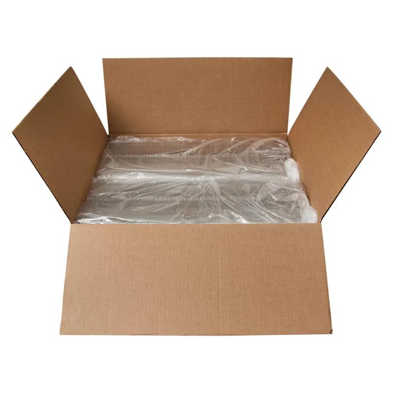 CrisPak Pro-Lok Deli Container Hinged With Flat Lid 8 OZ PET Clear Rectangle Tamper-Evident 400/Case