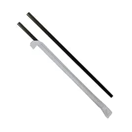 Victoria Bay Jumbo Straw 7.75 IN PP Black Paper Wrapped 5000/Case