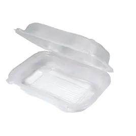 Clover Take-Out Container Hinged With Dome Lid 9.31X7.03X2.88 IN PP Clear Rectangle 300/Case
