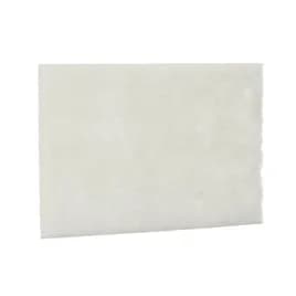 Victoria Bay Scouring Pad 6X9 IN Light Duty Fiber White 20/Case