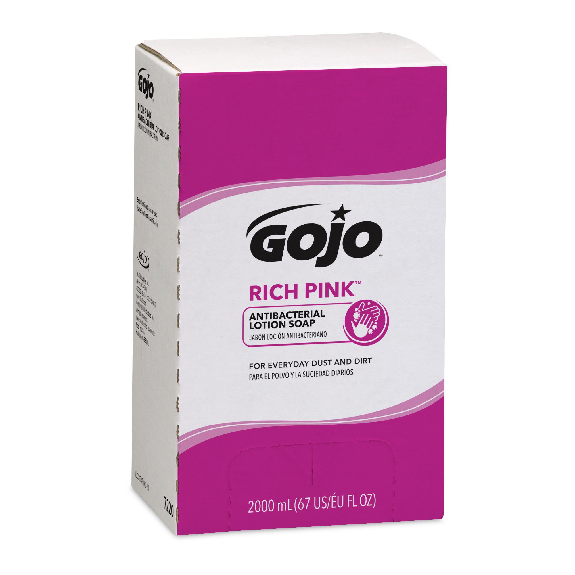 GOJO® Hand Soap Liquid 2000 mL 3.62X5.12X8.75 IN Floral Balsam Pink Antibacterial For PRO TDX 2000 4/Case