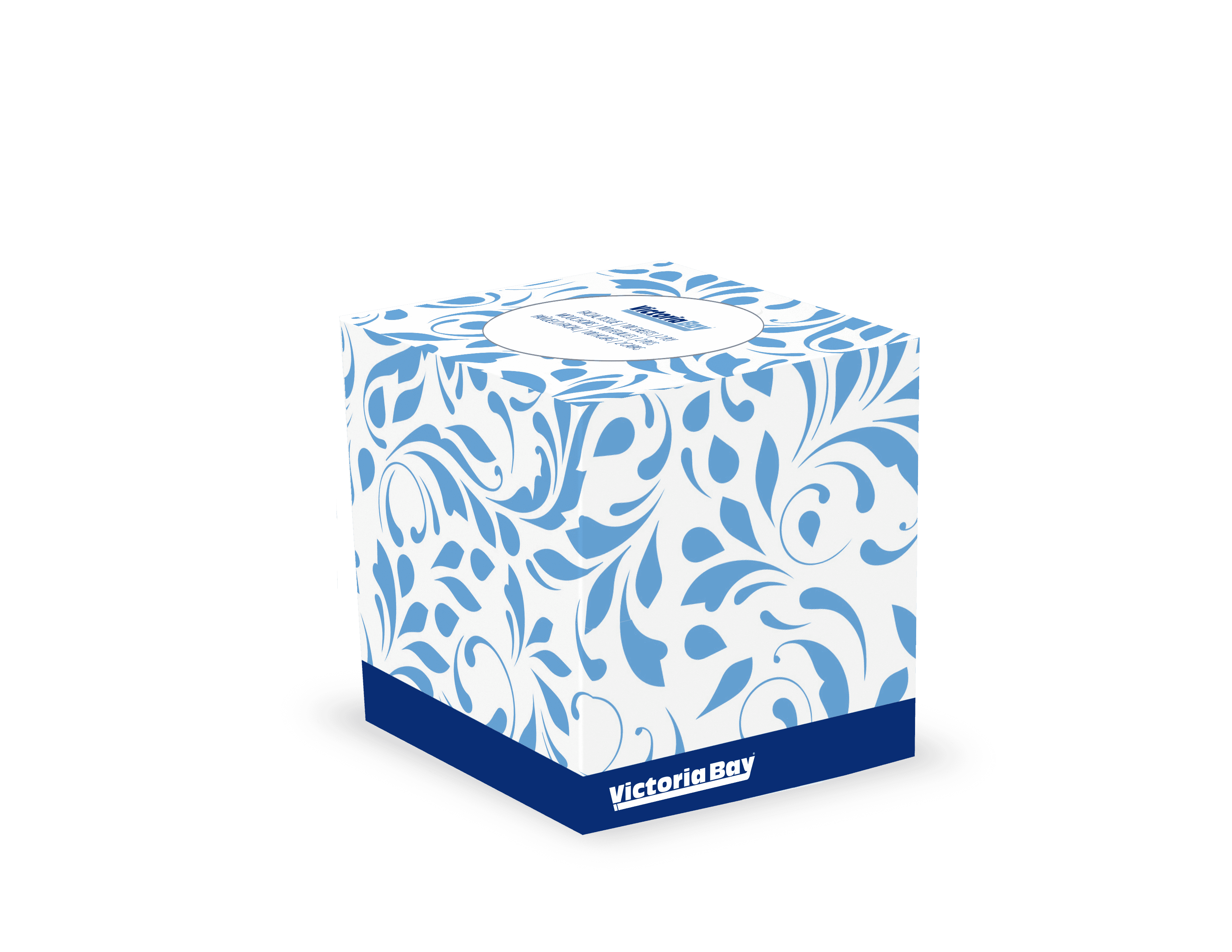 Victoria Bay Premium Facial Tissue 2PLY White Cube Box 90 Sheets/Pack 36 Box/Case 3240 Count/Case