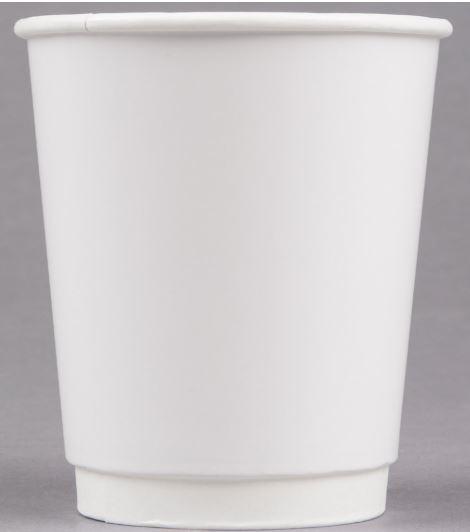 Hot Cup 8 OZ Double Wall Poly-Coated Paper 500/Case