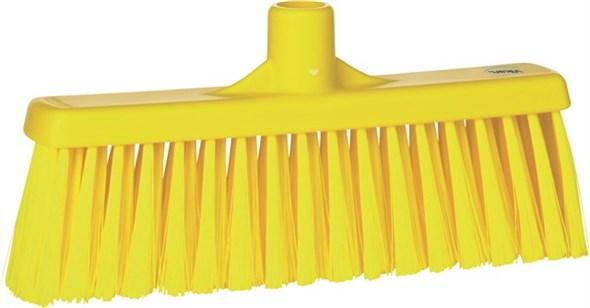 Vikan® Multi-Purpose Broom 12.2X2.4X5.5 IN Yellow PP Polyester Stainless Steel With 12IN Head 1/Each