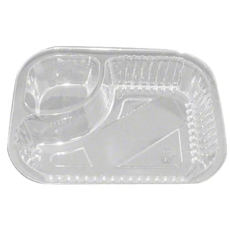 WNA Nacho Take-Out Tray 6X5X1.5 IN 2 Compartment OPS Clear Rectangle With Sauce Compartment 500/Case
