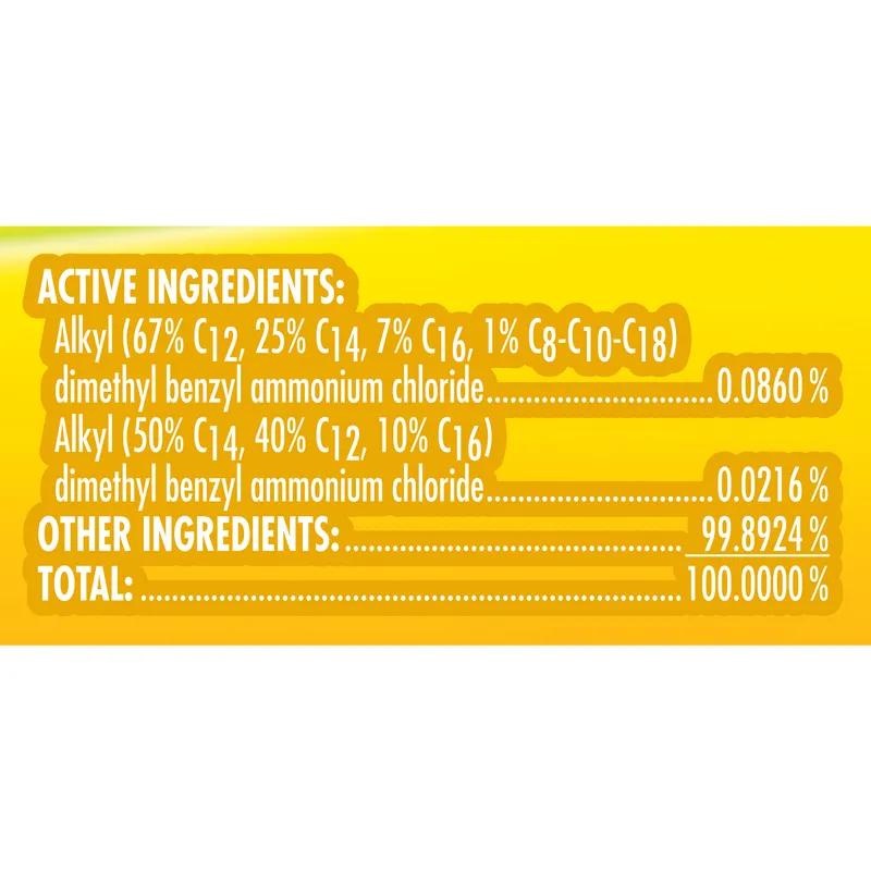 Lysol® Lemon All Purpose Cleaner Disinfectant 32 FLOZ Multi Surface Liquid Quaternary Ammonium 12/Case