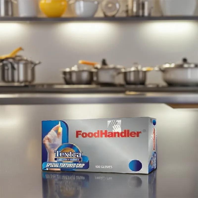 Gloves Large (LG) Clear Plastic Powder-Free 100 Count/Pack 10 Packs/Case 1000 Count/Case