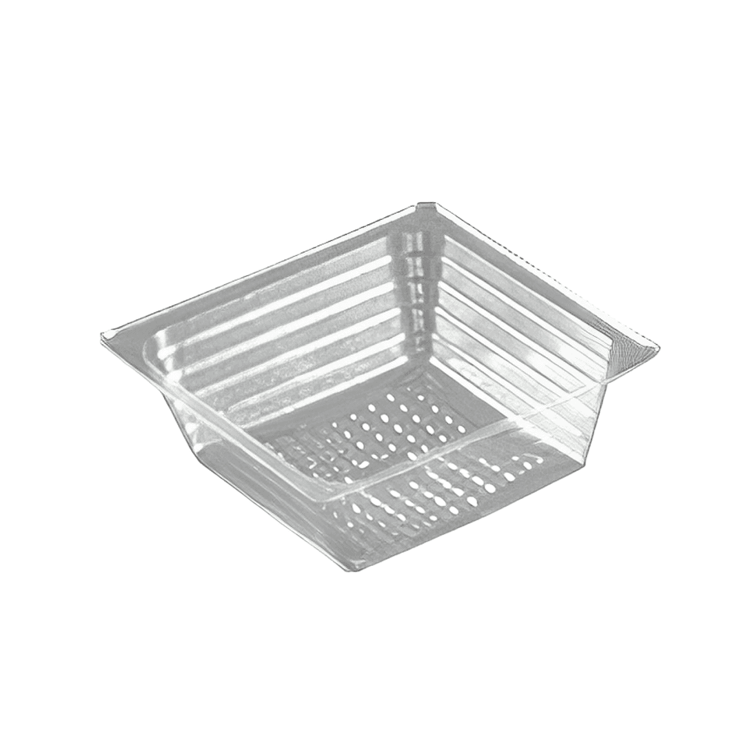 WNA Atrium Deli Container Base 5 OZ OPS Clear Square 2500/Case